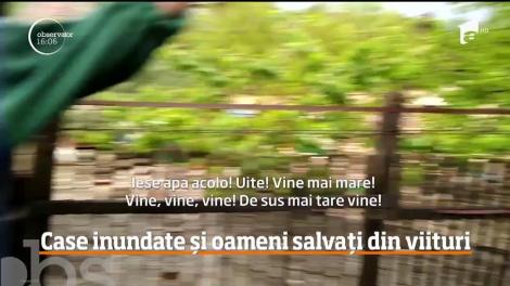 Case inundate și oameni salvați din viituri. Ploile au făcut prăpăd în Bistrița-Năsăud, Maramureș, Mureș și Timiș