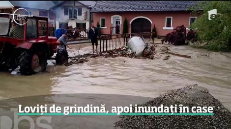 A fost potop în nordul ţării. În 24 de ore a plouat cât pentru toată luna mai