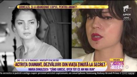 Acces Direct. Actrița Maria Dinulescu, viață ținută la secret. De ce nu îşi doreşte copii