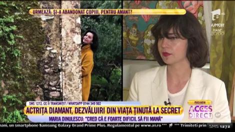 Actrița Maria Dinulescu, viață ținută la secret. De ce spune actrița că s-a simțit  „ca un cadavru viu”?