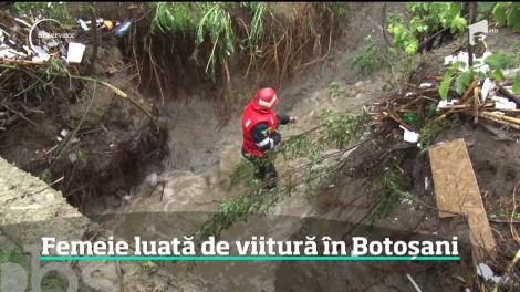 Cod galben de furtuni și inundații în toată țara. O femeie a fost luată de viitură în Botoșani