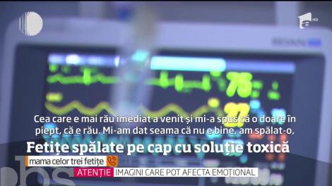 Trei surori au ajuns în stare gravă la spital, după ce mama lor le-a spălat pe cap cu o soluţie pe care o folosea împotriva căpuşelor la animale