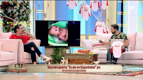 Eu am un superbebe! Nicolas Alexandru Costache și mămica lui, Nicoleta, în direct la Neatza cu Răzvan și Dani