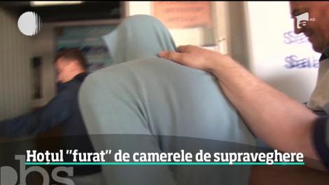 Un hoţ din Dâmboviţa, total lipsit de inspiraţie, a fost filmat în acţiune!