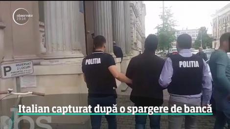 La un an de la o tentativă de jaf filmată într-o bancă din Cluj-Napoca, anchetatorii l-au prins pe atacator