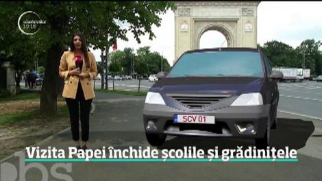 Vizita Papei Francisc închide şcolile din Capitală