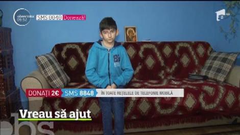 Vreau să ajut! Florin s-a născut cu artro-gripoză, iar coloana bolnavă nu-l lasă să respire!