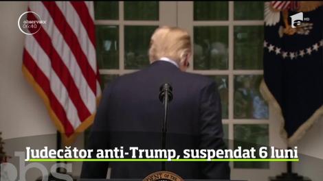 Un judecător din Utah a fost suspendat, fără plată, pentru şase luni, după ce l-a criticat pe Donald Trump