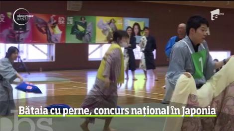 Bătaie cu perne, concurs național în Japonia