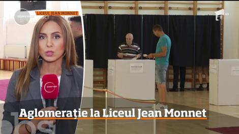 România iese la vot. Aglomeratie de vedete la liceul Jean Monnet