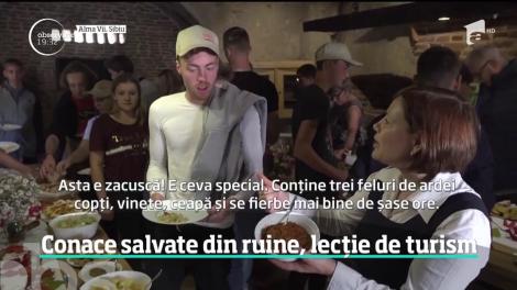 Conace salvate din ruine, lecție de turism