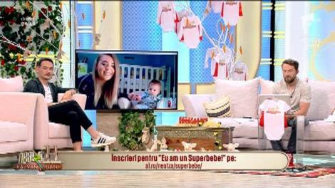 Eu am un superbebe! Domi și mămica lui, Alexandra, în direct la Neatza cu Răzvan și Dani