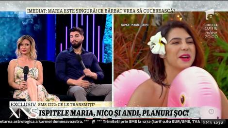 Xtra Night Show. Ispitele Maria, Nico și Andi, planuri șoc pentru concurenții de la Insula Iubirii