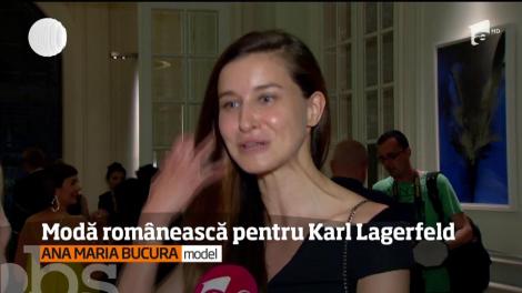 Într-un decor fabulos, mai mulţi designeri romani şi-au prezentat câte o colecţie capsulă dedicată lui Karl Lagerfeld
