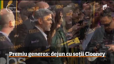 Cum poți câștiga un prânz în compania unuia dintre cele mai celebre cupluri din lume, George şi Amal Clooney