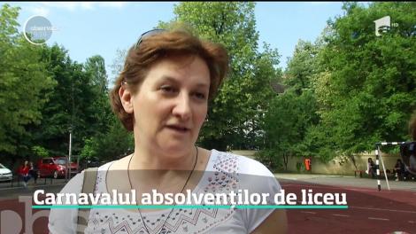 Carnavalul absolvenţilor de liceu, pe străzile Bucureștiului