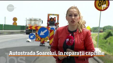 Benzi închise și limită de viteză. Autostrada Soarelui intră în reparaţii la deschiderea sezonului estival