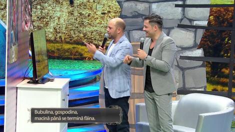 Scena Misterelor. Masca Omul crăpat. Pepe și Bogdan Boantă citesc știri cu gura strâmbată de un aparat special