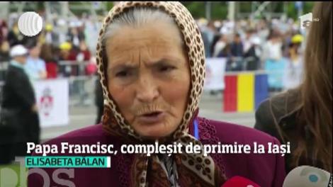 Papa Francisc a fost primit în urale la Iaşi