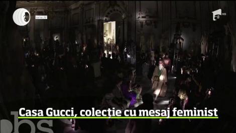 Noua colecţie Gucci a fost prezentată într-un decor somptuos: Muzeul Capitoliului din Roma