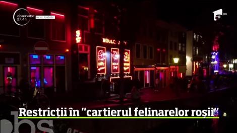 Guvernul olandez interzice plimbările în grup prin celebrul cartier al felinarelor roşii