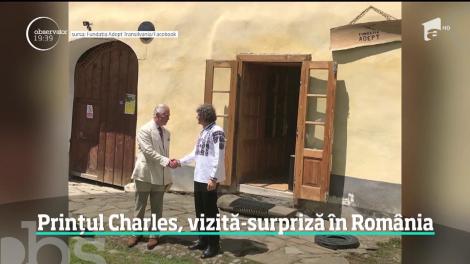 Vizită-surpriză în România! Prințul Charles a verificat stadiul lucrărilor de renovare a Bisericii de la Cuştelnic