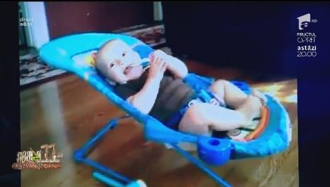 Smiley news - Neatza cu Răzvan și Dani. Bebelușul care sare non-stop în balansoar