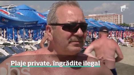 Plaje private, îngrădite ilegal
