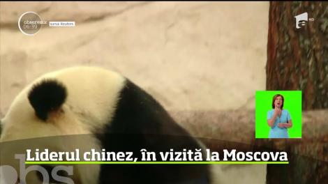 Preşedintele chinez s-a deplasat la Moscova pentru discuţii cu liderul de la Kremlin pe teme tensionate