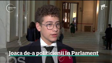 Să fii parlamentar în România nu e o joacă de copii! Au demonstrat-o 160 de elevi care au intrat, pentru o zi, în pielea deputaţilor
