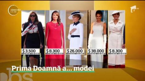 Prima Doamnă a Americii a transformat vizita de stat în Marea Britanie într-un maraton al modei. Cât a cheltuit Melania Trump pe hainele de lux