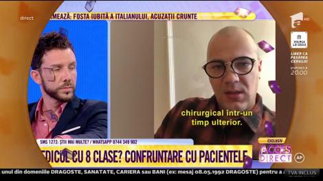 Din arestul preventiv, în platoul Acces Direct! Matteo Politi, falsul medic estetician, confruntare cu fostele paciente!