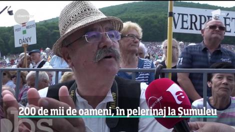 200 de mii de credincioși, în pelerinaj la Şumuleu Ciuc. Mulţimea a umplut dealurile sfinte