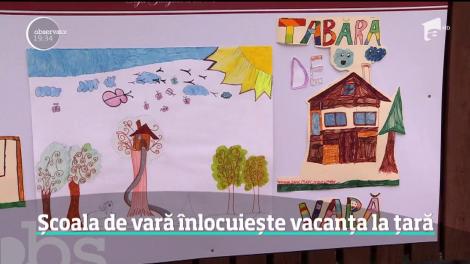 Școala de vară înlocuiește vacanța la bunici