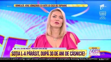 Acces Direct. Un bărbat a fost părăsit de soție după 30 de ani căsnicie: Nici nu pot să plâng, că dacă plâng, urlu