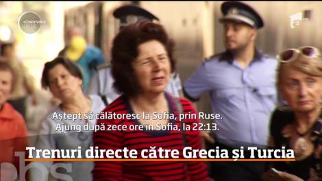 Trenuri directe către Grecia și Turcia
