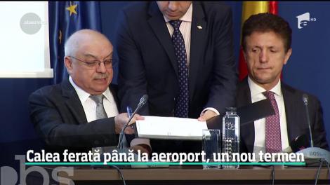 Calea ferată care va lega Gara de Nord direct de Aerorportul din Otopeni ar trebui să fie gata în mai anul viitor