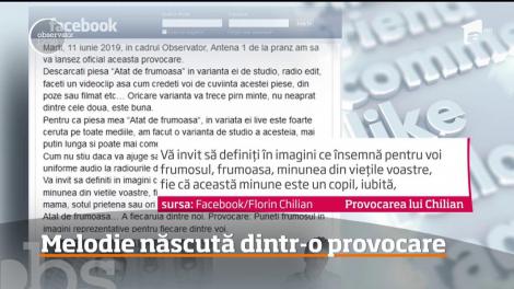 Mihai Morar, naşul celei mai recente melodii postate de Florin Chilian - "Atât de frumoasă"