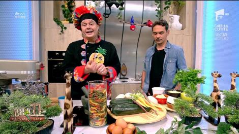 Neatza cu Răzvan și Dani. Bucurie în farfurie - o rețetă cu multe legume și brânzeturi