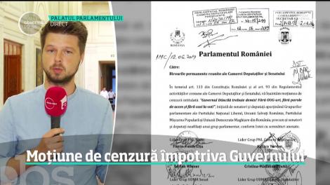 Moțiune de cenzură împotriva Guvernul Dăncilă