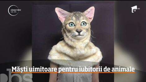 Măști pentru iubitorii de animale. Cât vă costă o mască care imită fizionomia animalului de companie
