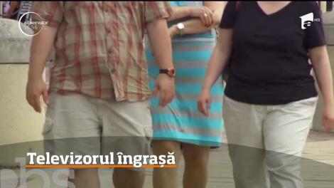 Televizorul îngrașă! Persoanele care dorm cu televizorul pornit riscă să devină obeze