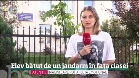 Atac fără precedent într-o şcoală din România. Un jandarm a bătut un elev în faţa clasei