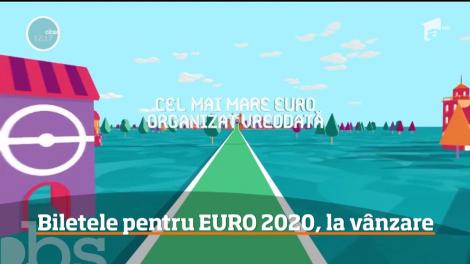 Biletele pentru EURO 2020, pentru cele patru meciuri care se vor disputa pe Arena Naţională din Bucureşti, sunt la vânzare