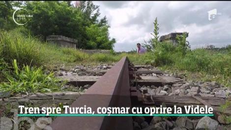 Trenul internațional spre Turcia, coșmar cu oprire la Videle