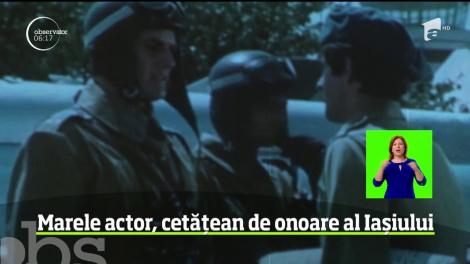 Momente magice pentru Florin Piersic la Iaşi. Actorul a primit titlul de cetățean de onoare al orașului: „Florin este suflet din sufletul românilor”