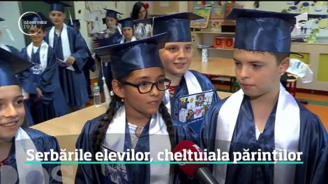 La final de an şcolar, elevii au emoţii pentru serbare, părinţii pentru buget. Plătesc sume importante pentru petrecerile tot mai pretenţioase