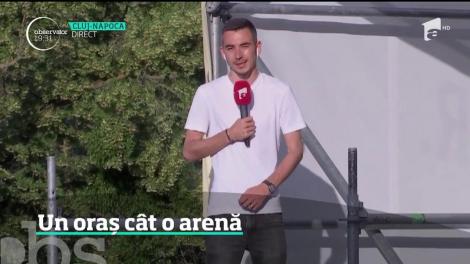 Centrul Clujului, transformat într-o imensă arenă sportivă. Trecătorii pot face mişcare alături de sportivi de performanţă