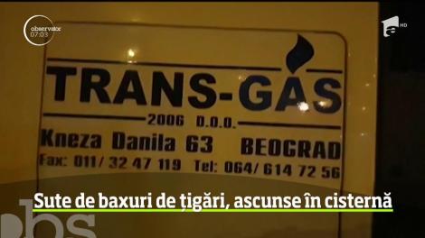 Captură de proporţii în Timişoara. Sute de baxuri de țigări, ascunse în cisternă