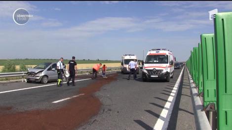 Aglomeraţia a făcut primele victime pe Autostrada Soarelui. Un om a murit şi alţi patru au fost răniţi